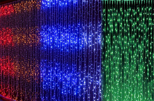 Светодиодная гирлянда водопад LED 50 WATER PROOF RGB (разноцветная)