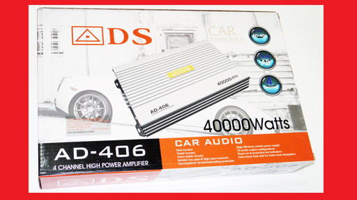 ADS AD-406 Автомобильный усилитель звука 4000Вт 4-х канальный