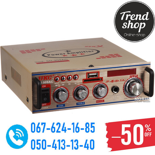 Усилитель звука AMP 909 Small, звуковой усилитель мощности, портативный усилитель звука amp