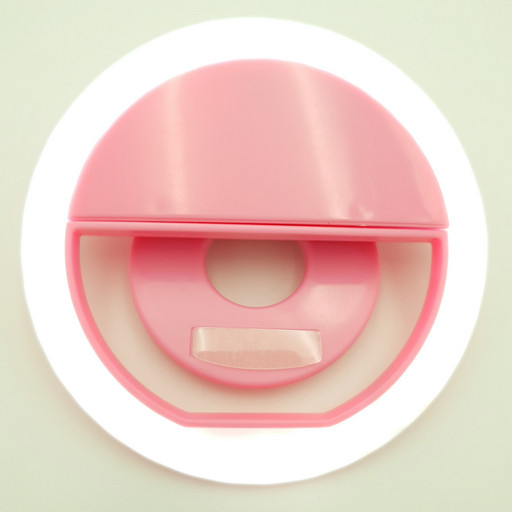 Кольцо для селфи с аккумулятором зарядка от USB 5 Вт 39 Led Selfie Ring light Розовый