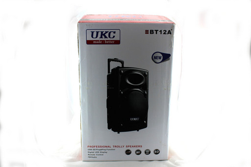 Портативная колонка UKC BT12A + 2 mic + BT 12v\220v (1)