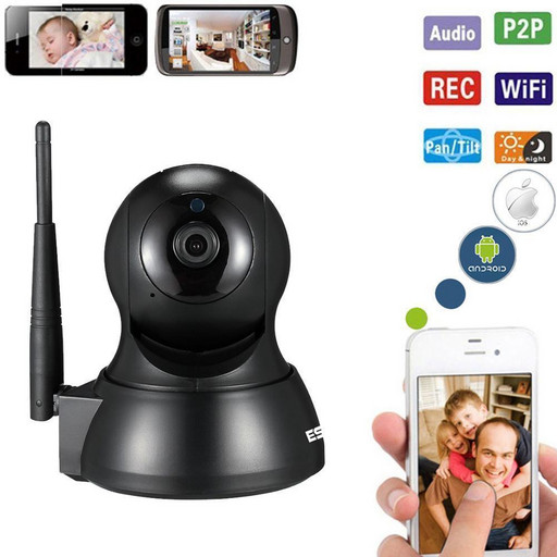 Охранная беспроводная Wi-Fi IPcam ESCAM QF007 720P. Ночное видение Видео и радионяня. Датчик движения. iCSee