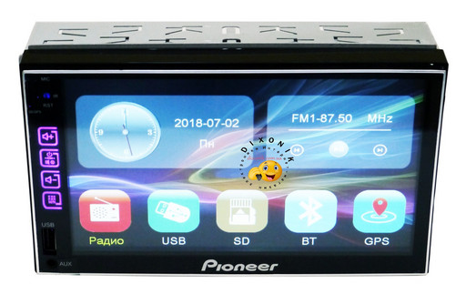 Автомагнитола пионер Pioneer 7024 короткая база GPS 2DIN 7' 0992316925