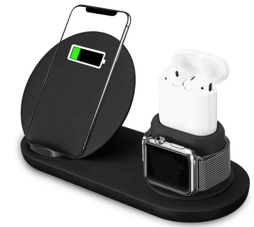 Беспроводная док-станция oneLounge FastCharge 10W 3-in-1 для iPhone/AirPods/Apple Watch 1/2/3