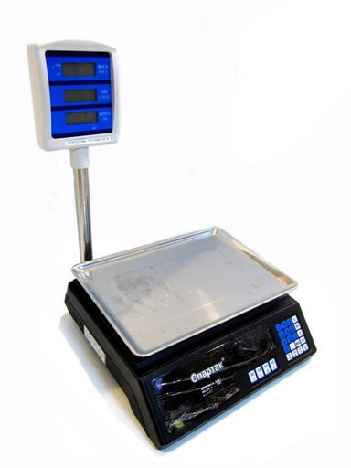 Торговые электронные весы до 50 кг MS-308 + стойка