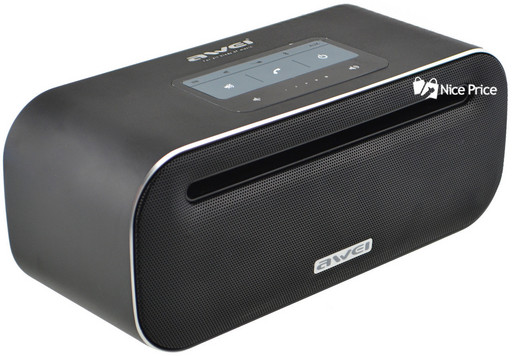 Портативная сенсорная Bluetooth колонка Awei Y600 (Bluetooth, MP3, AUX, Mic) Black