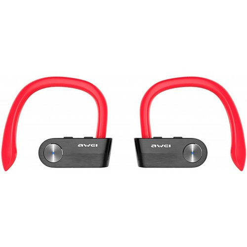 Вакуумные Bluetooth наушники Awei T2, красные