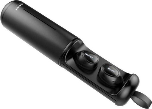 Беспроводные вакуумные наушники Bluetooth Awei T5 с зарядным боксом