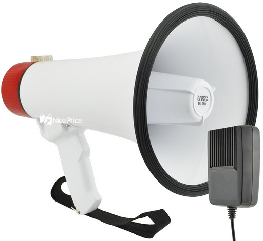 Громкоговоритель (рупор) Мегафон UKC ER-55U White/Red