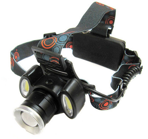 Налобный фонарик BL POLICE С865 Cree T6 + 2 COB, 1600 люмен, 4 режима работы Черный (hub_tRyK43823)