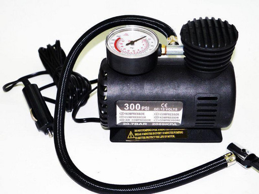 Воздушный компрессор Air Compressor 300pi DC-12V PSI в авто портативный насос многофункциональный