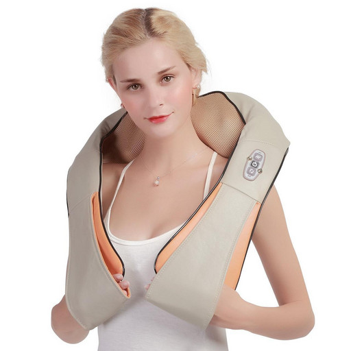 Универсальный Массажер для шеи и спины Massager of Neck Kneading 55w Оригинал Шиацу (роликовый)