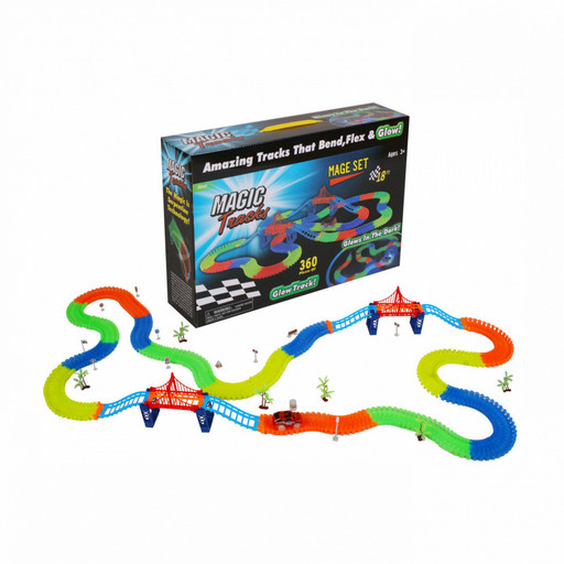 Детский светящийся гибкий трек Magic Tracks 360 деталей