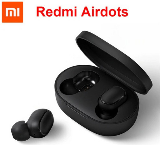 Беспроводные наушники Bluetooth Xiaomi Redmi AirDots Black ORIGINAL (TWSEJ04LS)