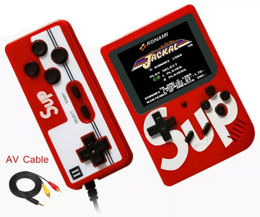 Ретро игровая приставка (Игровая консоль) Game Box sup 400 игр в 1 джойстик Red