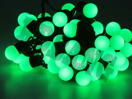 Гирлянда Шарики 50 LED зелёный 5 метров