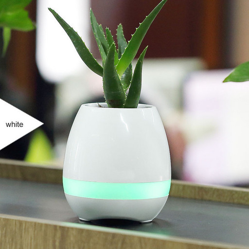 Музыкальная колонка цветочный горшок bluetooth SPS Music Pots Plant BT White