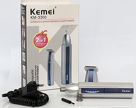 Триммер для, носа и для ушей 2в1 KEMEI KM-3300