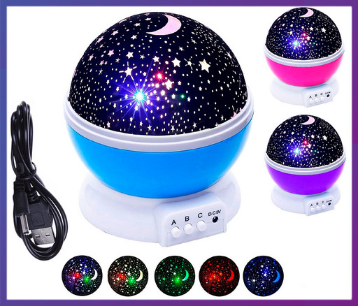 Ночник-проектор звездного неба вращающийся Star master Dream Rotating Projection Lamp