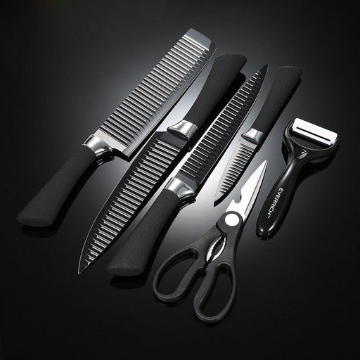 Набор ножей NON stick 6 in 1 knife block