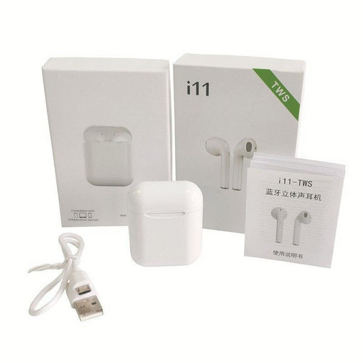 Беспроводные наушники HBQ i-11-TWS Bluetooth 5.0 Белый (SPS2019I11F)