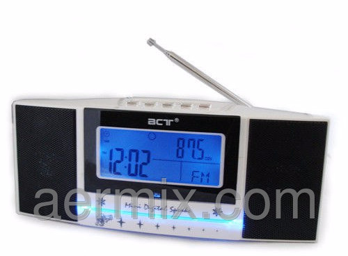 Радиочасы 792LCD FM USB SD, электронные настольные часы с LCD-дисплеем, часы с FM-приемником