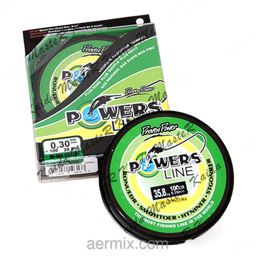 Шнур Power Line Pro 0.40 110м, плетенка power pro, плетеный шнур рыболовный, плетенка для спиннинга