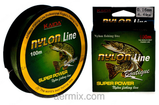 Леска NYLON LINE KAIDA YX-311-18, леска для ловли щуки на спиннинг, леска для рыбалки 100 метров