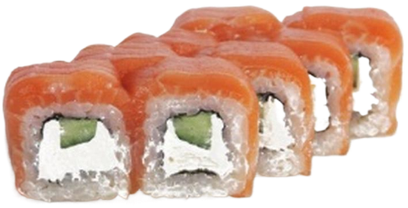 Филадельфия с копчёным лососем Филадельфия с копчёным лососем