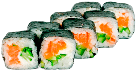 Футомаки с копчёным лососем Футомаки с копчёным лососем