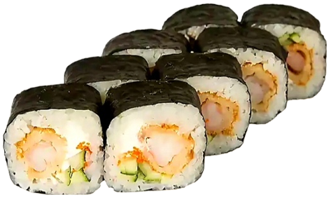 Футомаки с угрём и креветкой Футомаки с угрём и креветкой