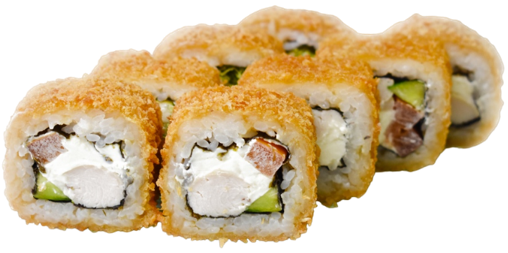 Горячая Калифорния с мясом краба Горячая Калифорния с мясом краба