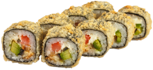 Горячие Футомаки с тунцом и лососем Горячие Футомаки с тунцом и лососем