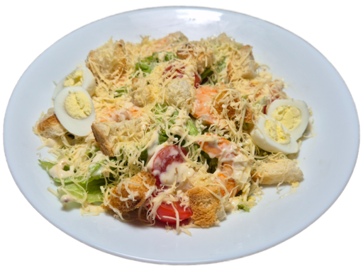 Салат Цезарь с креветкой