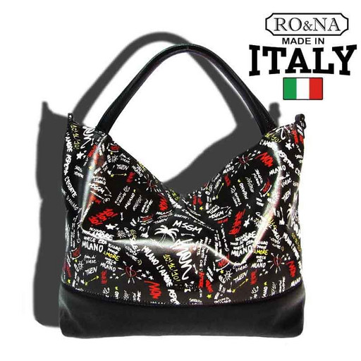 Большая Итальянская сумка из натуральной кожи - RONA