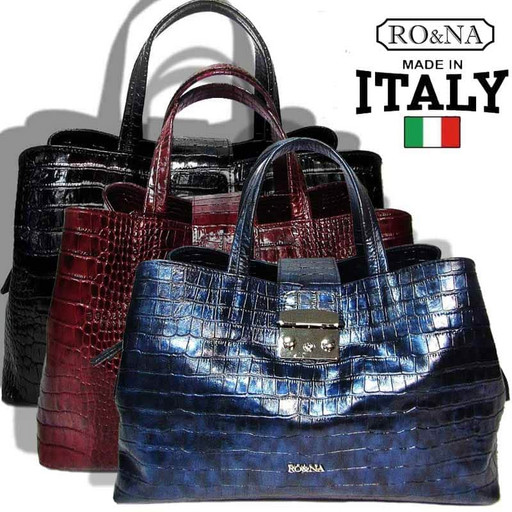 Женская Итальянская кожаная сумка - деловая