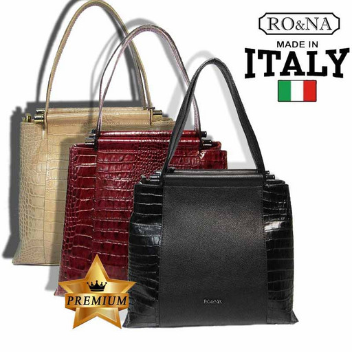 Деловая кожаная Итальянская сумка-RO&NA