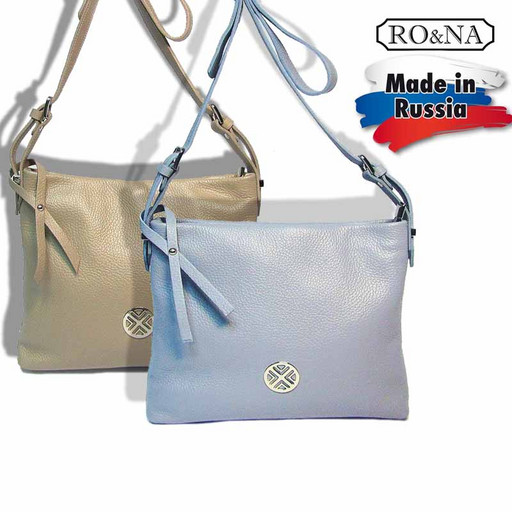 Женская кожаная плоская сумка - планшет RO&NA