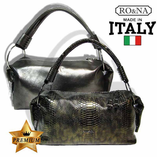 Итальянская сумка из натуральной кожи - Багет