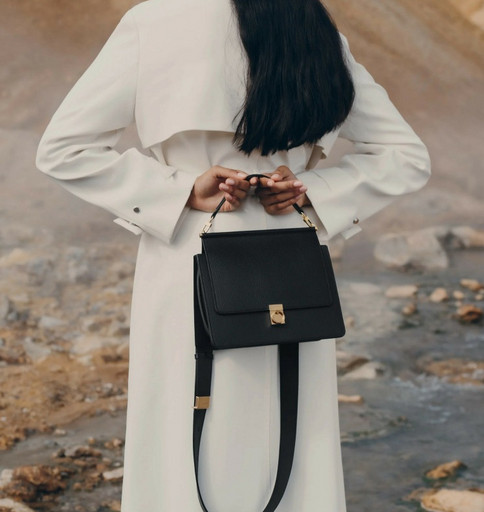 Сумка кожаная стильная тренд сезона