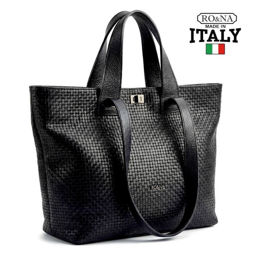 Итальянская плетенная сумка из натуральной кожи