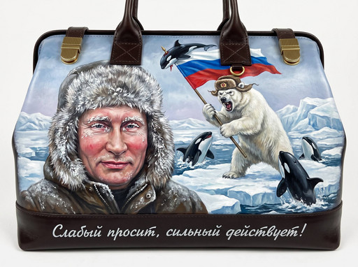 Сумка эксклюзивная в подарок - "Слабый просит, сильный действует" / ДЕРЖАВА НОСИТ