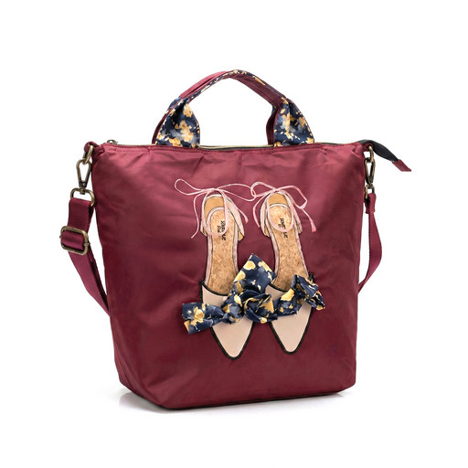 Женская сумка-рюкзак с рисунком туфли