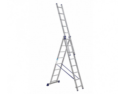 «На Высоте» Трехсекционная алюминиевая лестница 3х8 МХ-6238