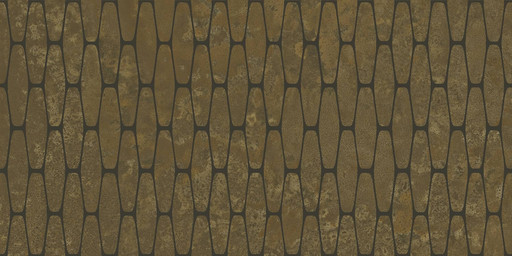 Illusion Brass Stamp Lappato 50x100