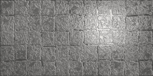 Abstra Silver Blocks Shiny 50x100