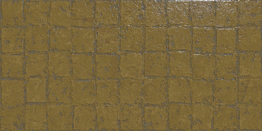 Abstra Ocre Blocks Shiny 50x100