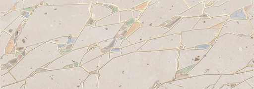 Terrazzo Decor Marfil Crystal 25.1x70.9