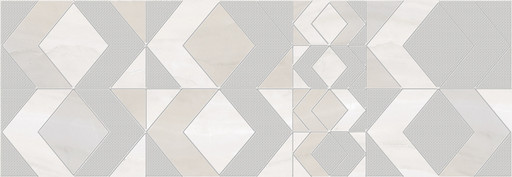 Gala Ivory Geometry Decor 24.2x70