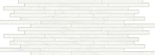 Charme Deluxe Bianco Michelangelo Strip Lux Mosaico 26x75